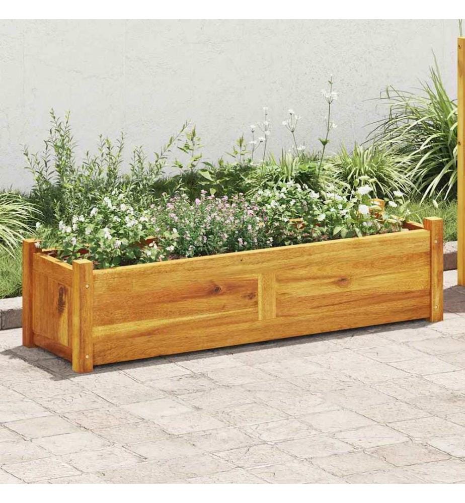 Garten-Hochbeet Akazienholz 100x30x25 cm
