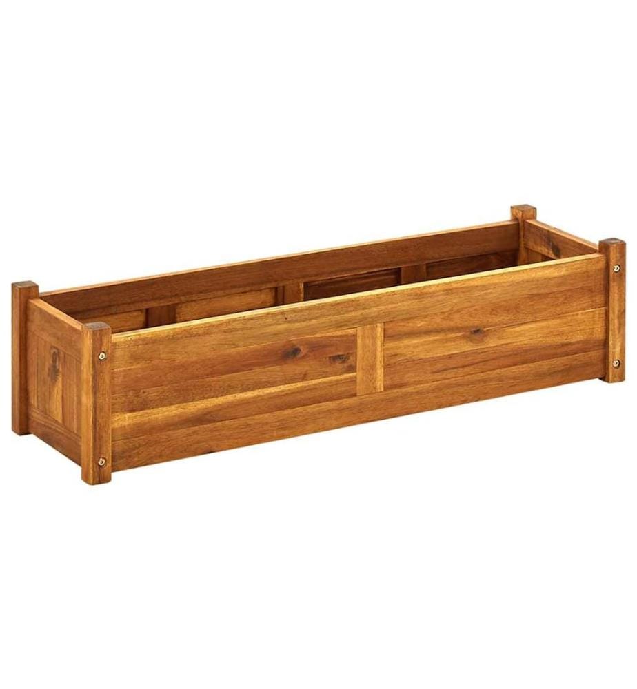 Garten-Hochbeet Akazienholz 100x30x25 cm