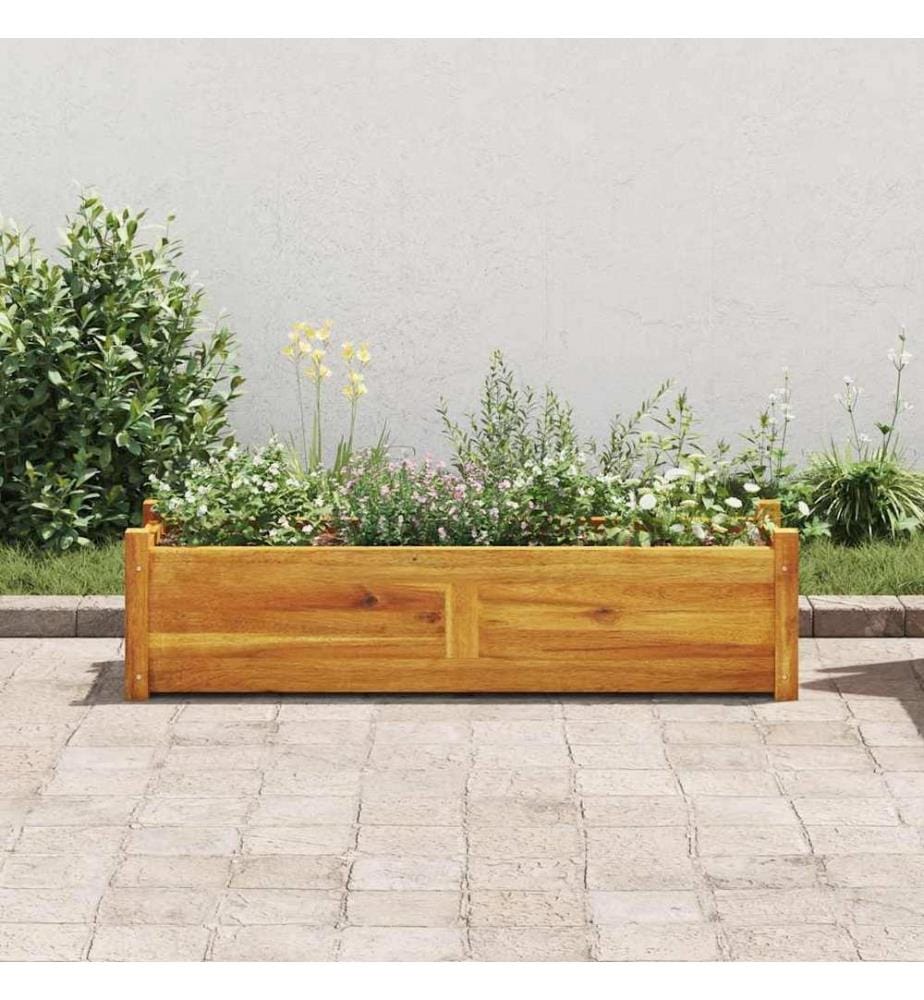 Garten-Hochbeet Akazienholz 100x30x25 cm