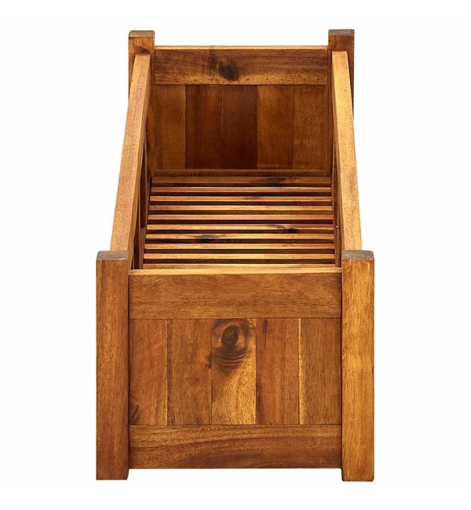 Garten-Hochbeet Akazienholz 100x30x25 cm