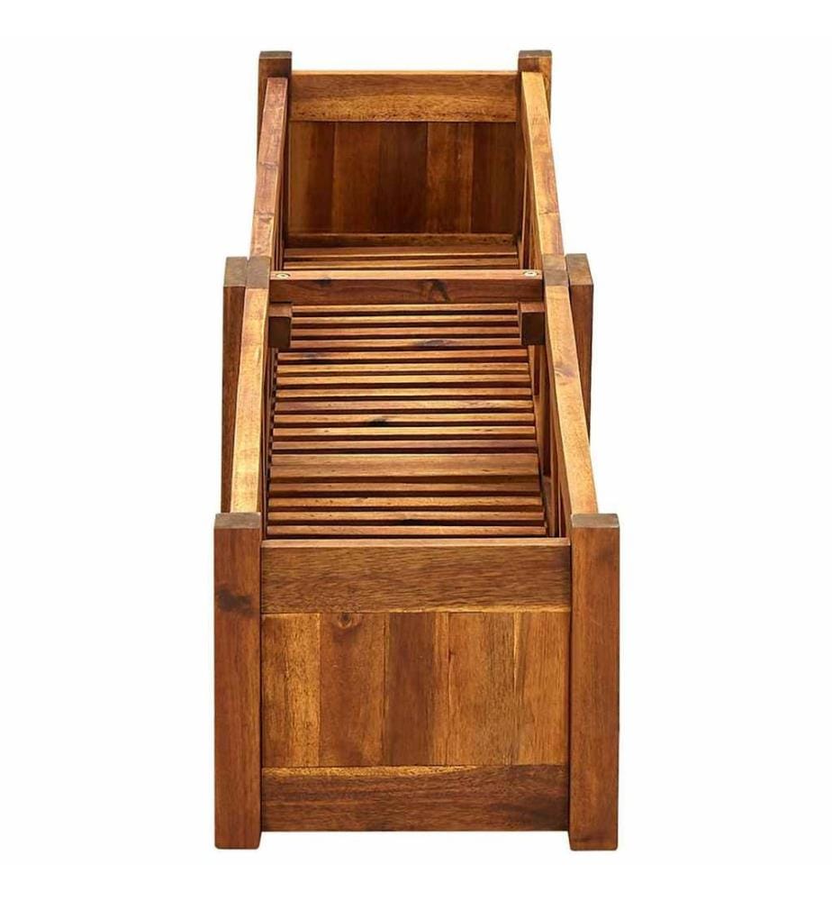 Garten-Hochbeet Akazienholz 150x30x25 cm