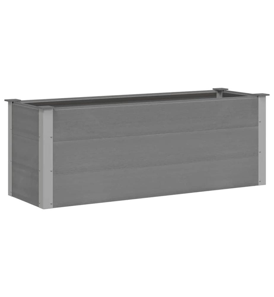 Garten-Hochbeet WPC 150 x 50 x 54 cm Grau