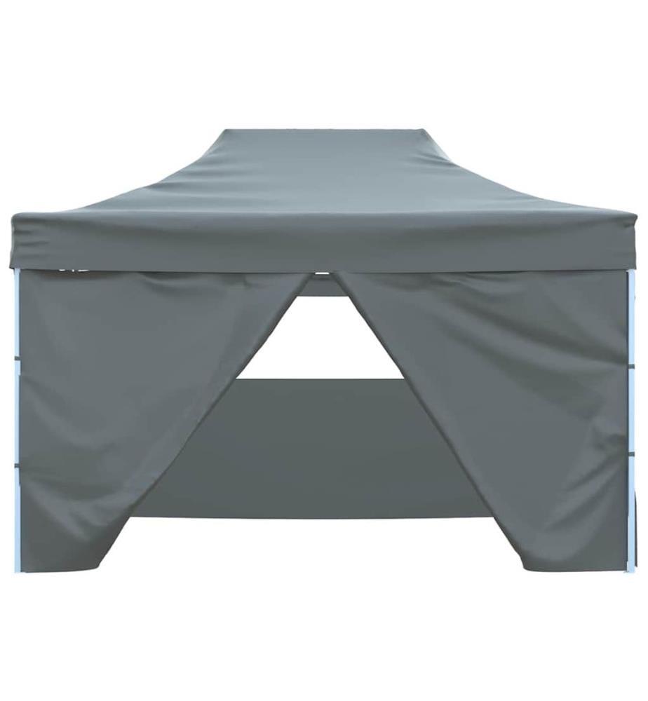 Faltzelt Pop-Up mit 4 Seitenwänden 3 x 4,5 m Anthrazit