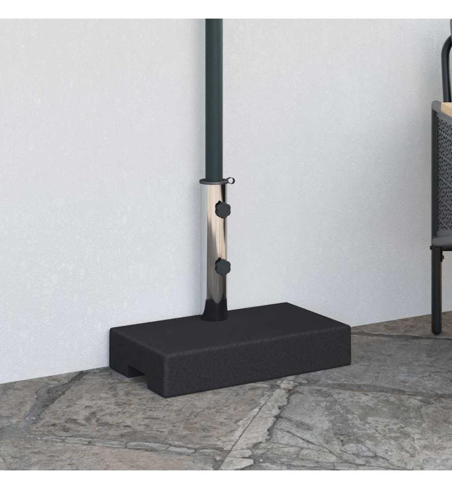 Sonnenschirmständer Granit 25 kg Rechteckig Schwarz
