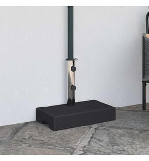 Sonnenschirmständer Granit 25 kg Rechteckig Schwarz