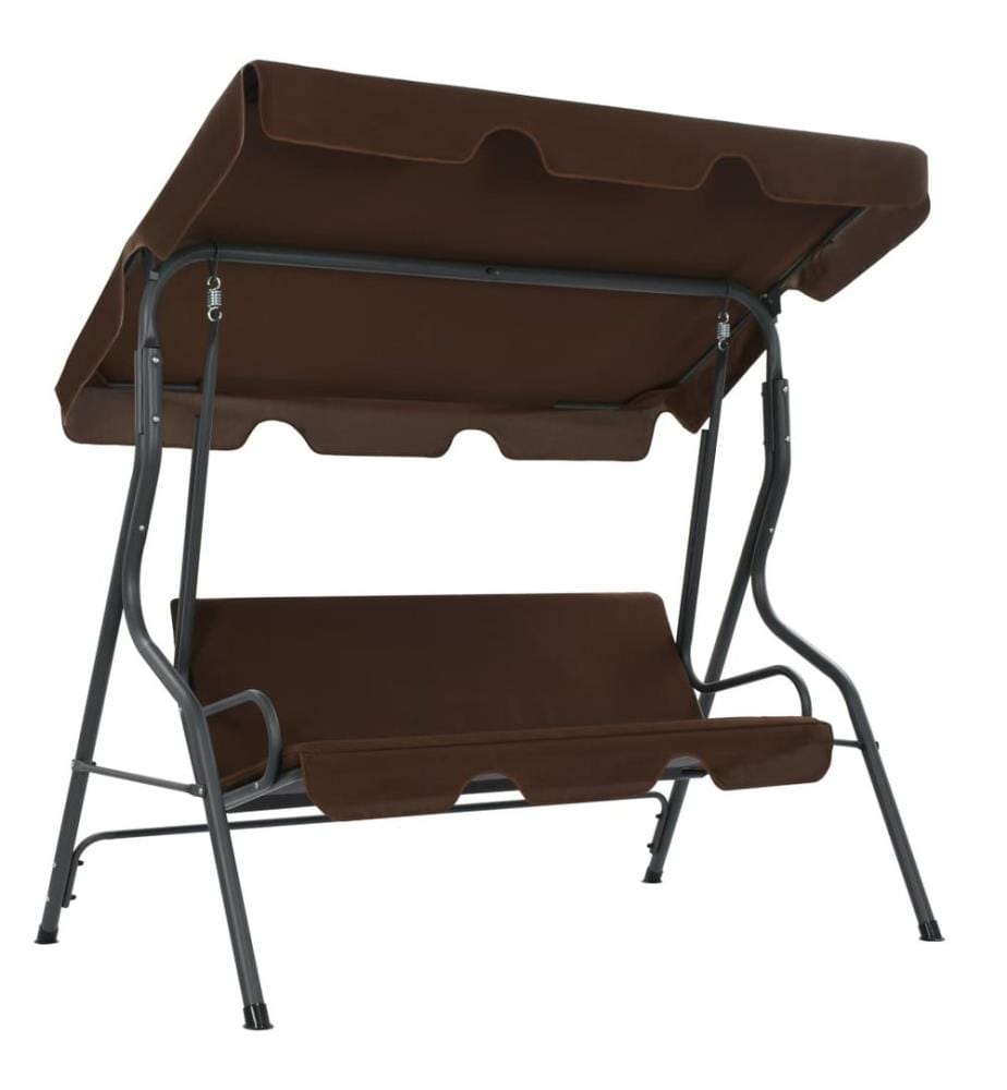 Hollywoodschaukel Kaffeebraun 170×110×153 cm