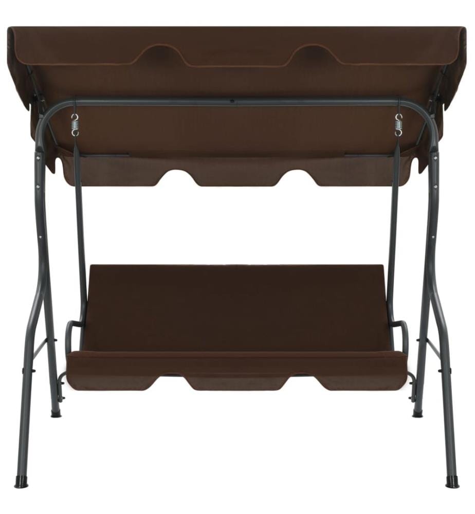 Hollywoodschaukel Kaffeebraun 170×110×153 cm