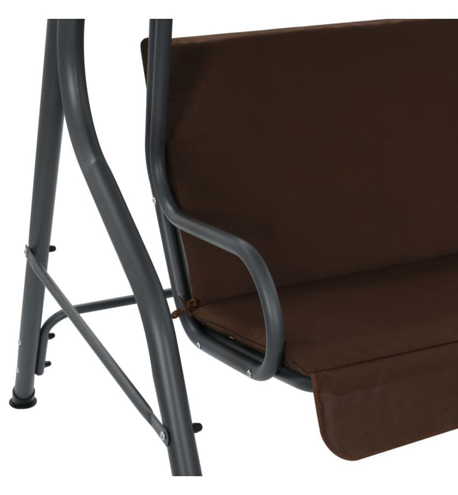 Hollywoodschaukel Kaffeebraun 170×110×153 cm