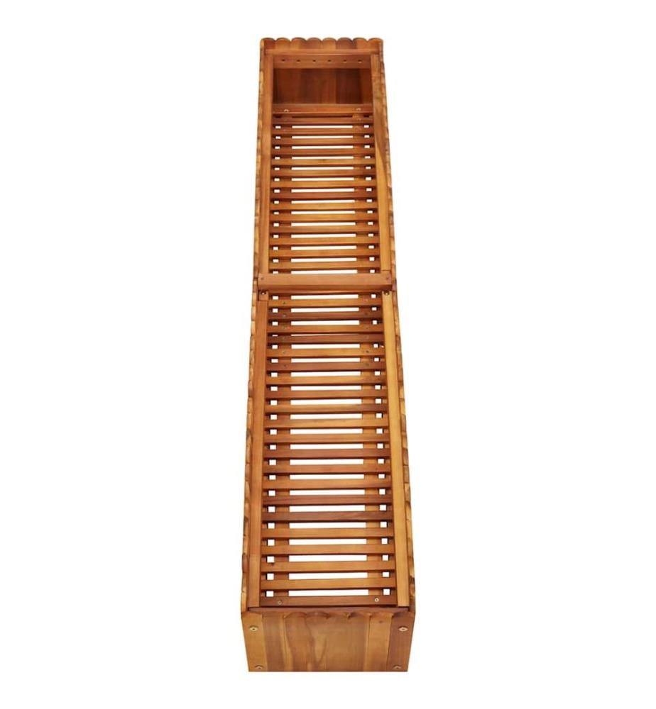 Garten-Hochbeet 150x30x25 cm Massivholz Akazie