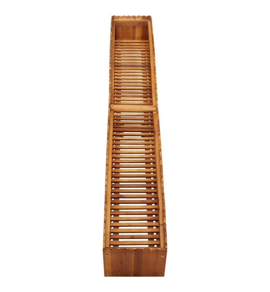 Garten-Hochbeet 200x30x25 cm Massivholz Akazie