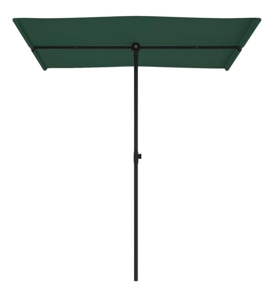 Sonnenschirm mit Aluminium-Mast 180x110 cm Grün
