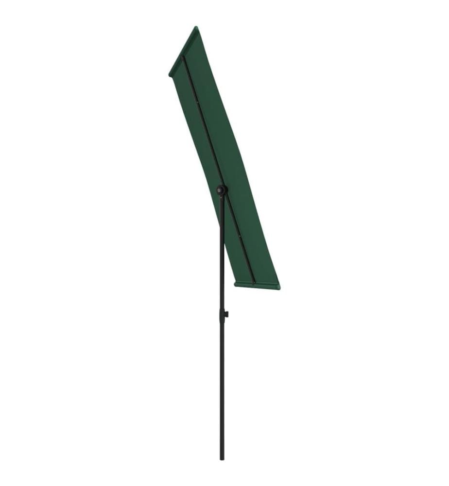 Sonnenschirm mit Aluminium-Mast 180x110 cm Grün