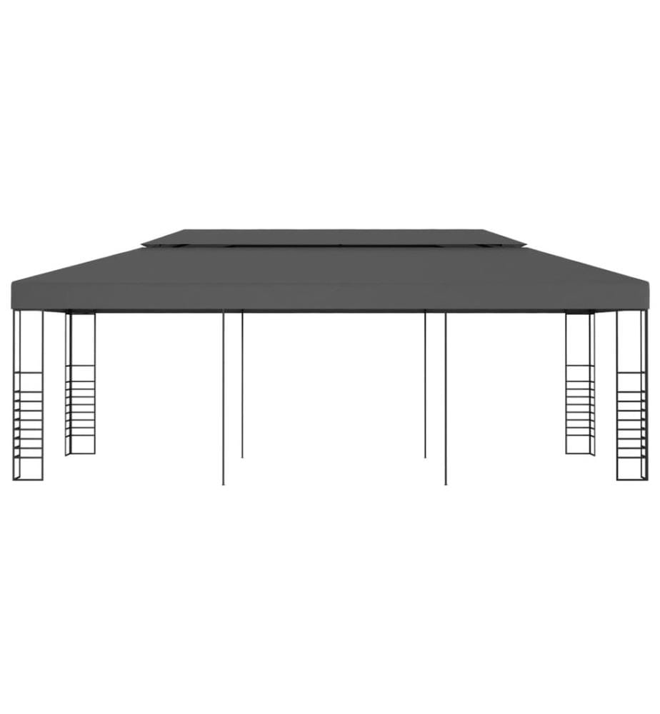 Gartenpavillon 3x6 m Anthrazit