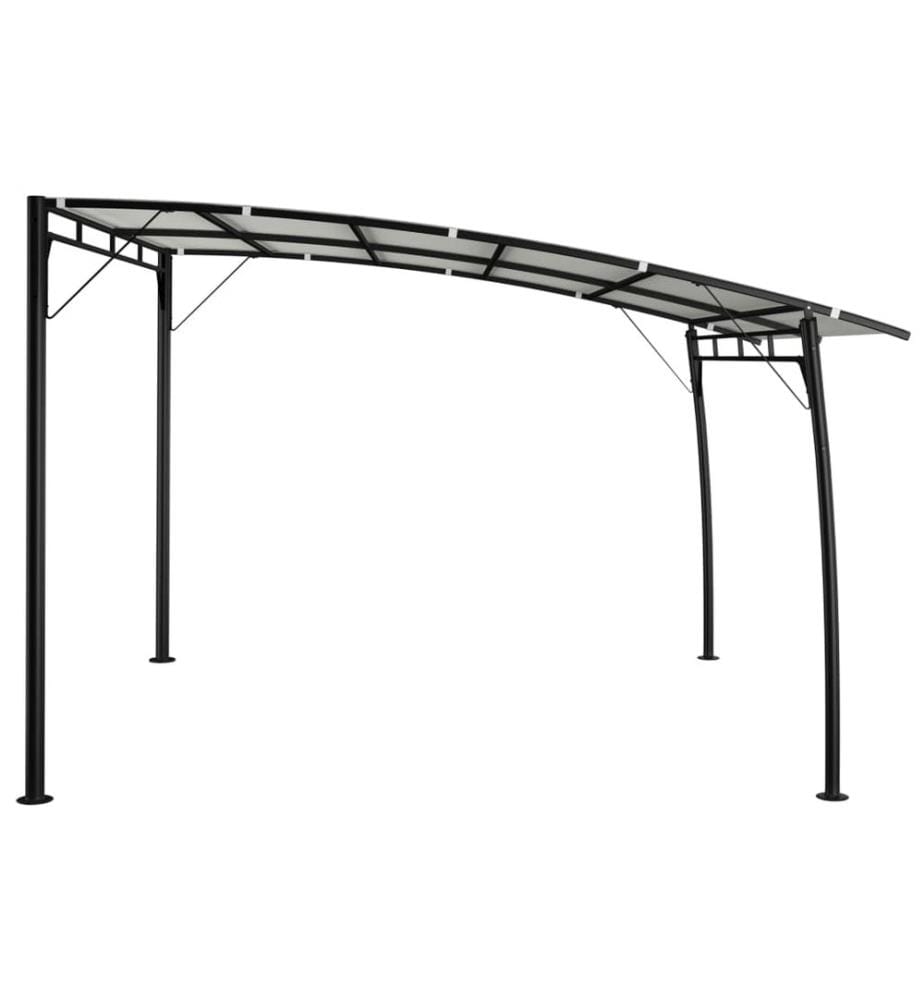 Auvent pare-soleil de jardin 3x3x2,55 m Crème