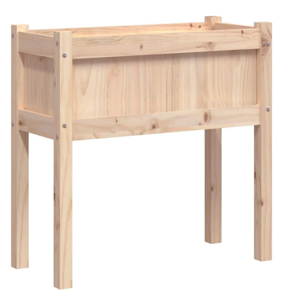 Jardinières avec pieds 70x31x70 cm bois de pin massif