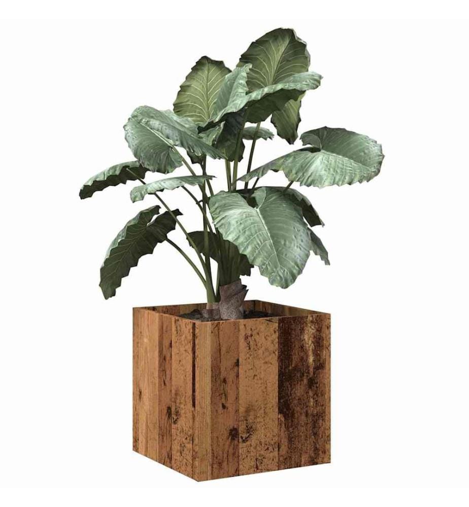 Pflanzgefäss Altholz-Optik 40x40x40 cm Holzwerkstoff