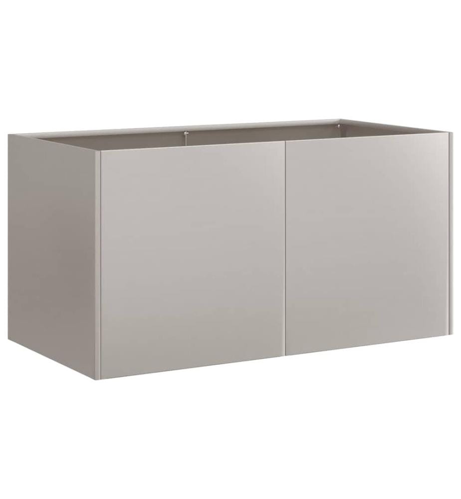 Jardinière rouillé 80x40x40 cm acier inoxydable