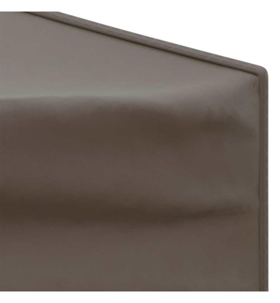 Partyzelt Faltbar mit Seitenwänden Taupe 3x6 m