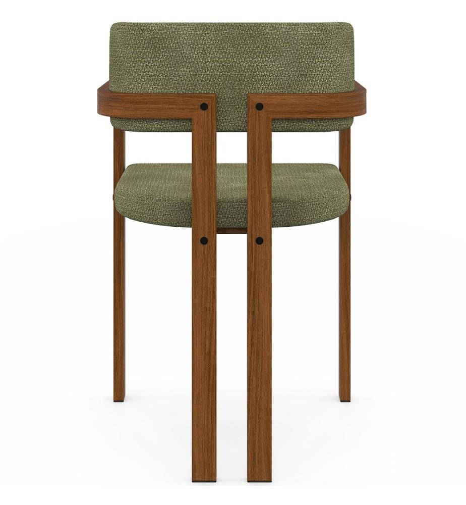 Lot de 4 chaises Elsa avec accoudoirs - Vert