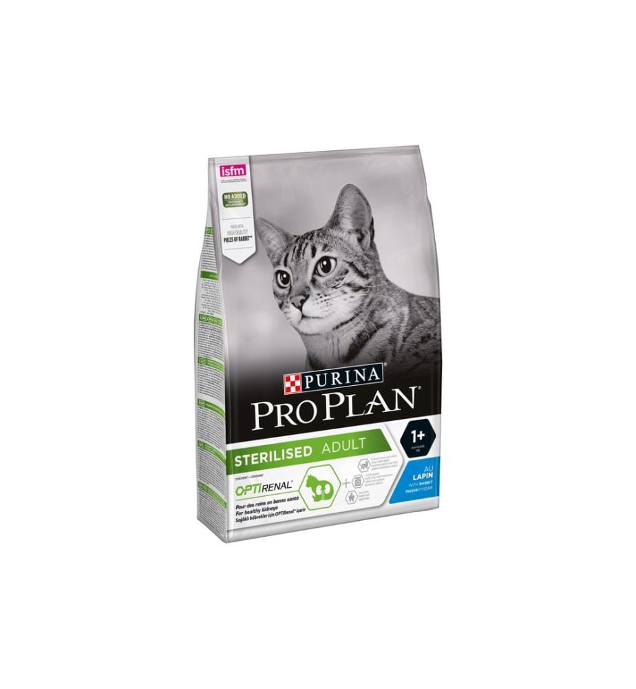 PURINA - Pro Plan Alimentation sèche Stérile. Renal Plus Adult avec lapin 3 kg