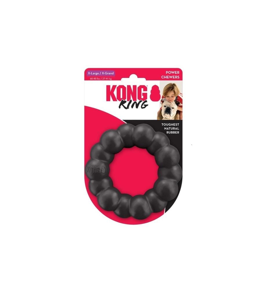 KONG - Hunde-Spielzeug Extreme Ring Ø 12.5 cm, Schwarz