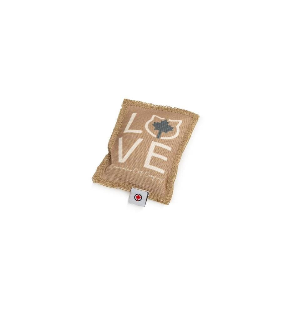 CANADIANCAT - Jouet pour chat Coussin de jeu Love, Marron
