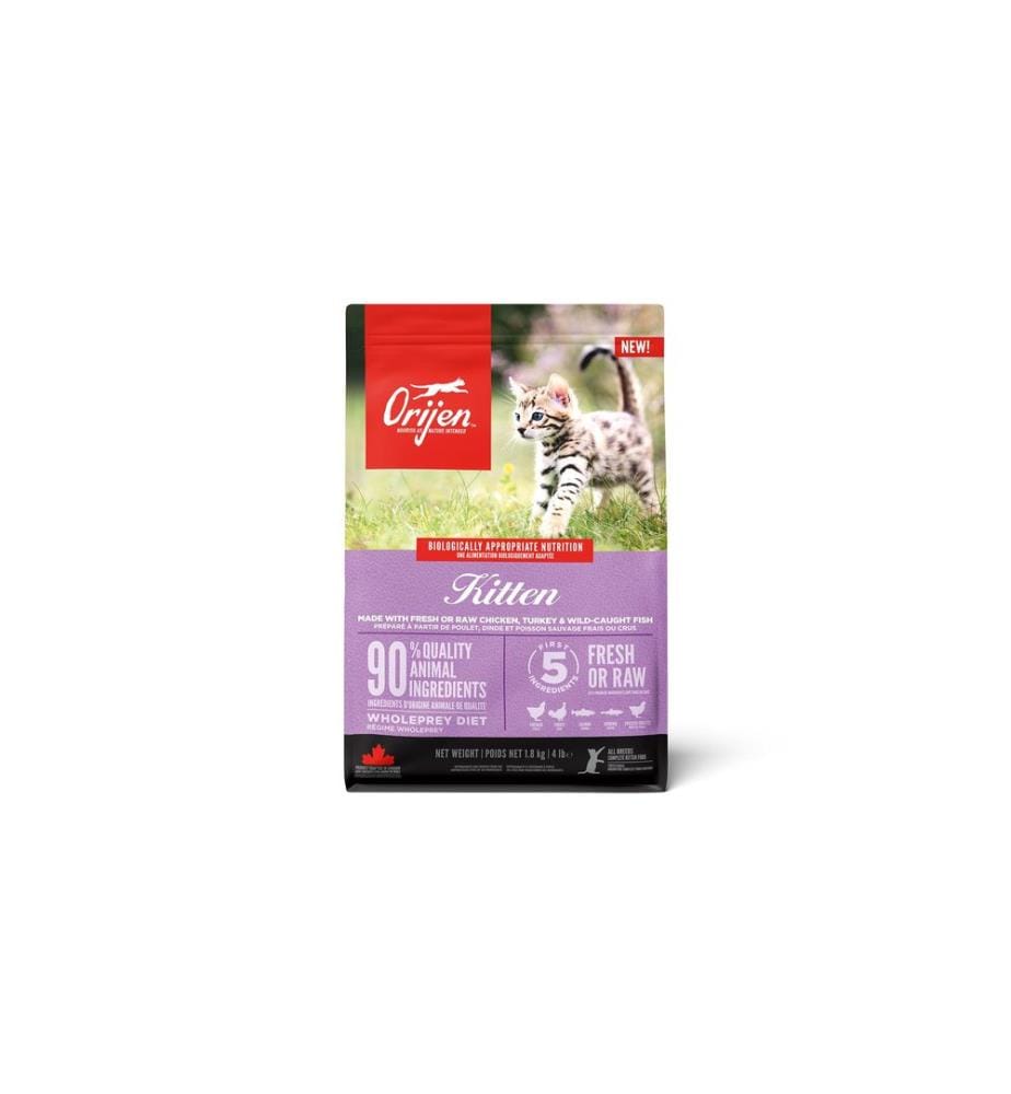 ORIJEN - Alimentation sèche Kitten au poulet, 1.8 kg