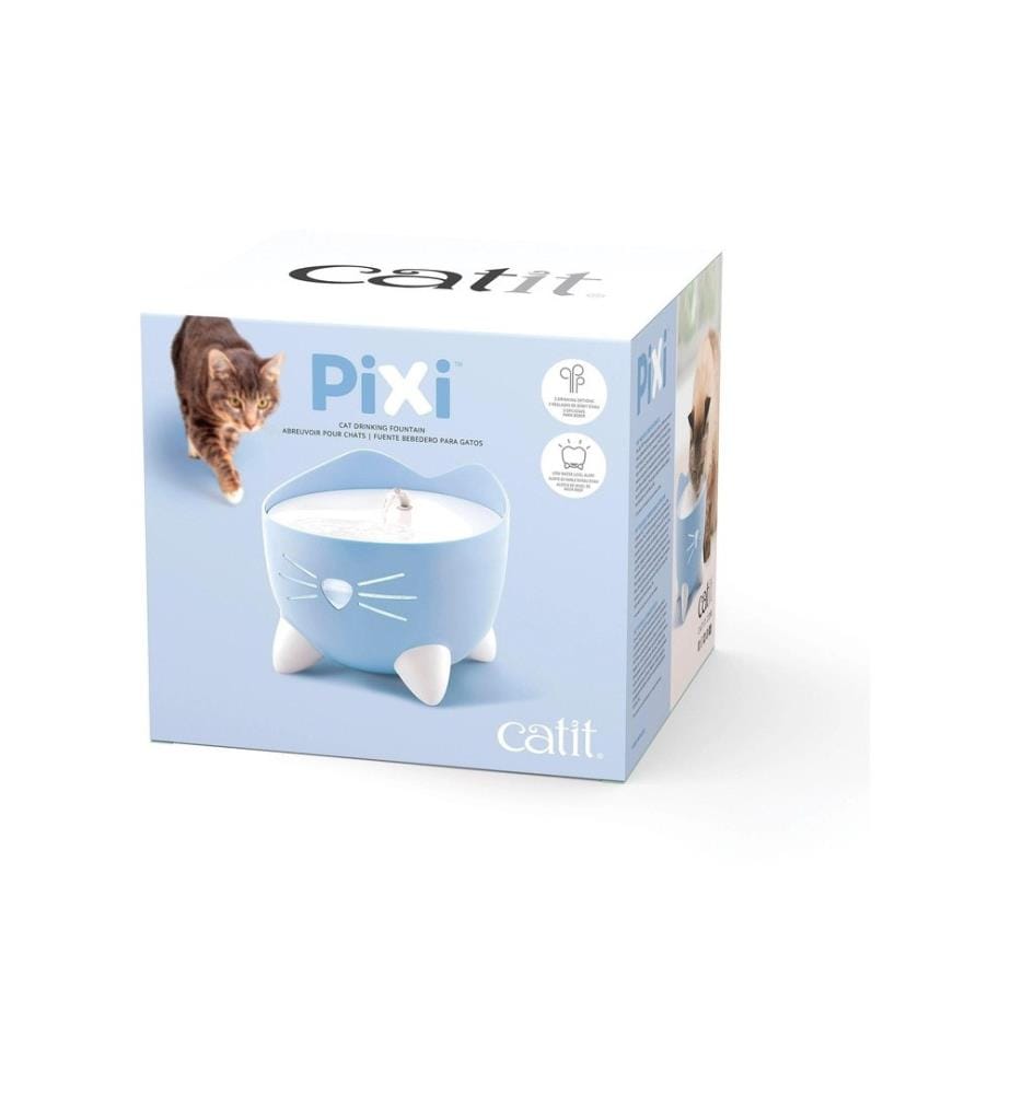 CATIT - Distributeur d'eau Pixi Fountain Bleu clair, 2.5 l