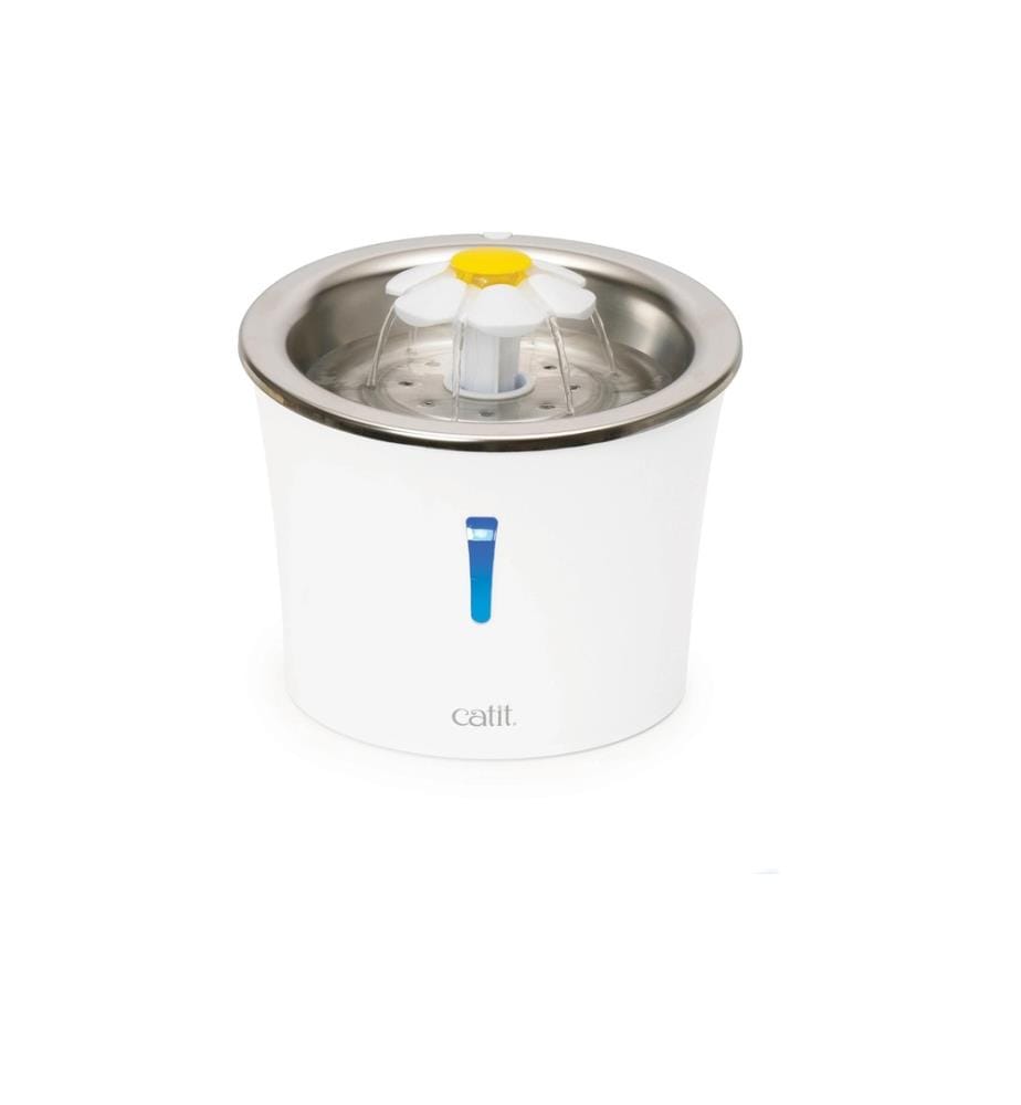 CATIT - Distributeur d'eau Flower Fountain acier, 3 l