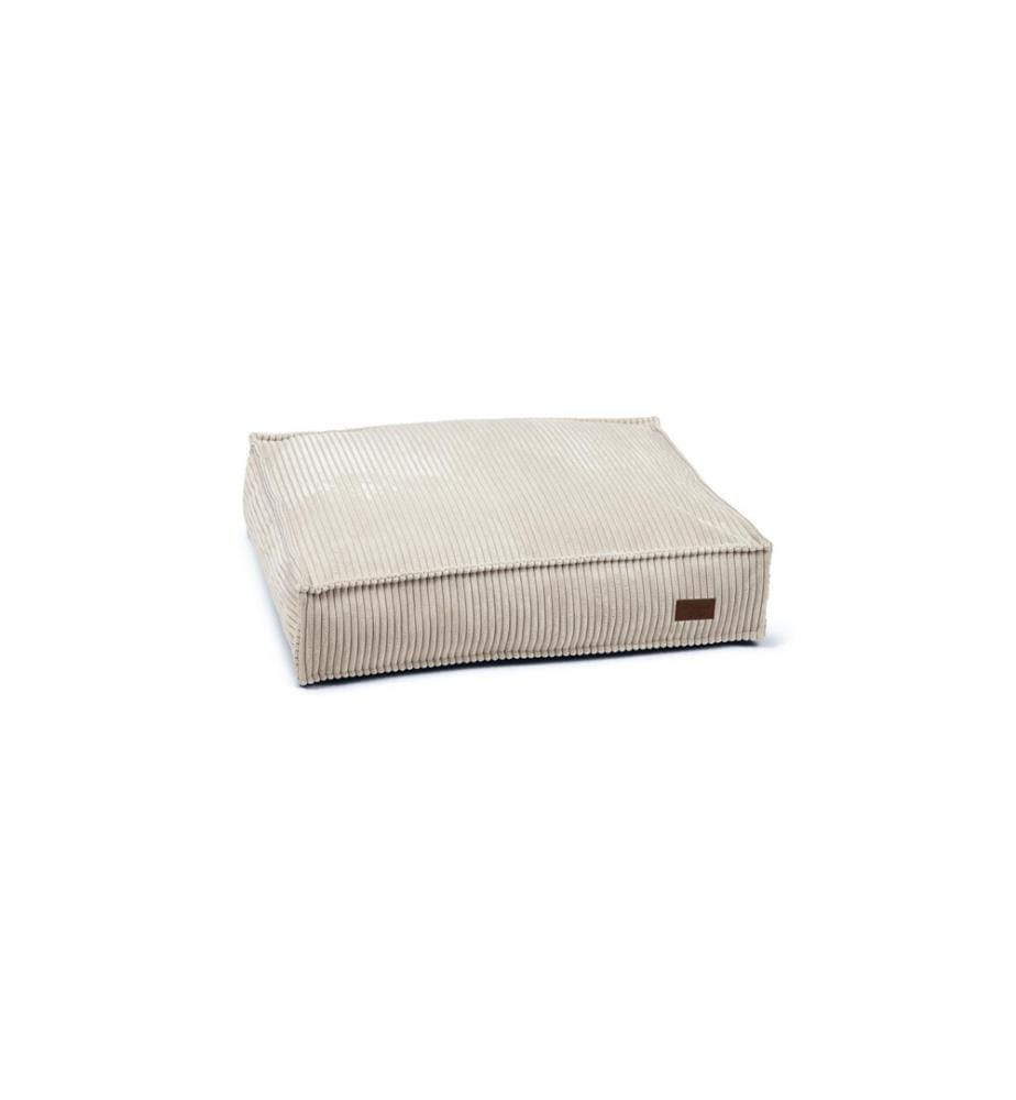 DESIGNED BY LOTTE - Lit Gris clair ribbé 70x55X15cm