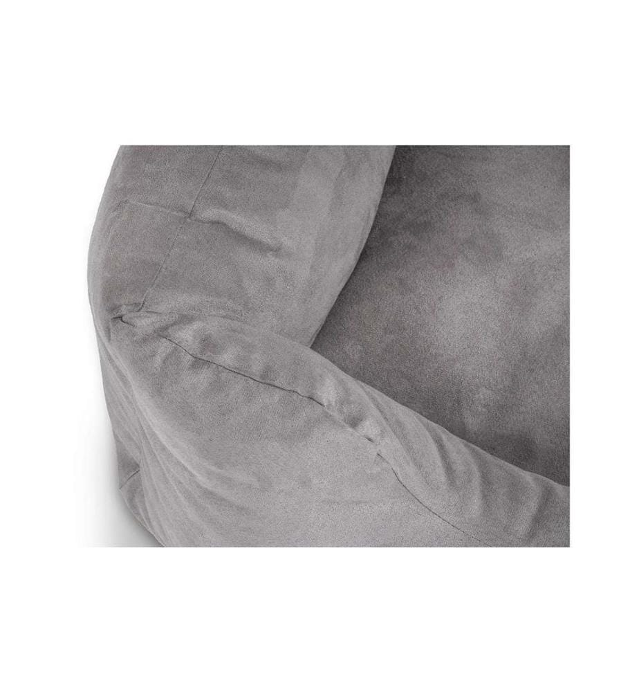 KNUFFELWUFF - Lit Dreamline Velour XXL, 120 x 85 cm, gris