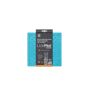 LICKIMAT - Tapis d'alimentation Dog Buddy XL, 28 x 28 cm, turquoise