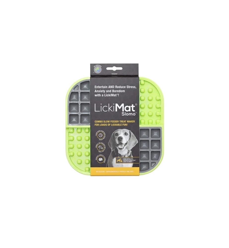 LICKIMAT - Tapis d'alimentation Dog Slomo, 20 x 20 cm, vert
