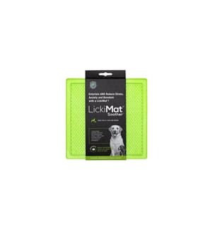 LICKIMAT - Tapis d'alimentation Dog Soother, 20 x 20 cm, vert