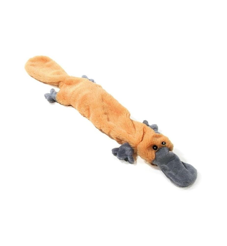 SWISSPET - Hunde-Spielzeug Schlappi-Schnabeltier, L, 60 cm, Braun