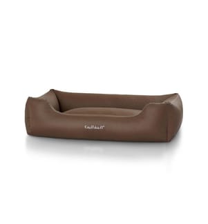 KNUFFELWUFF - Hunde-Bett Sidney Kunstleder XXXL, 155 x 105 cm, Braun