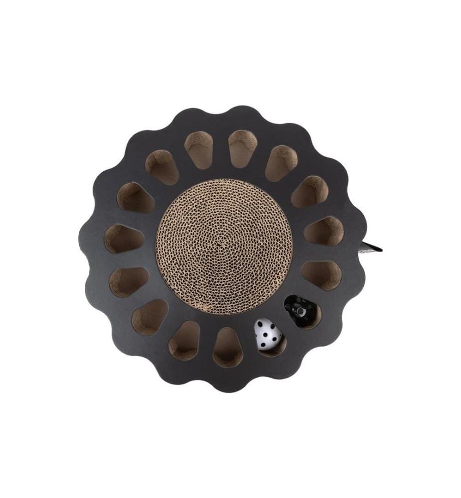 DISTRICT 70 - Jouet pour chat Planche de jeu Sunny Black, 32 x 32 x 6 cm