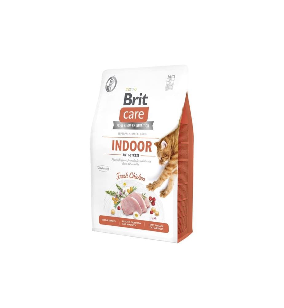 Brit - Alimentation sèche Grain-Free Indoor, 2 kg