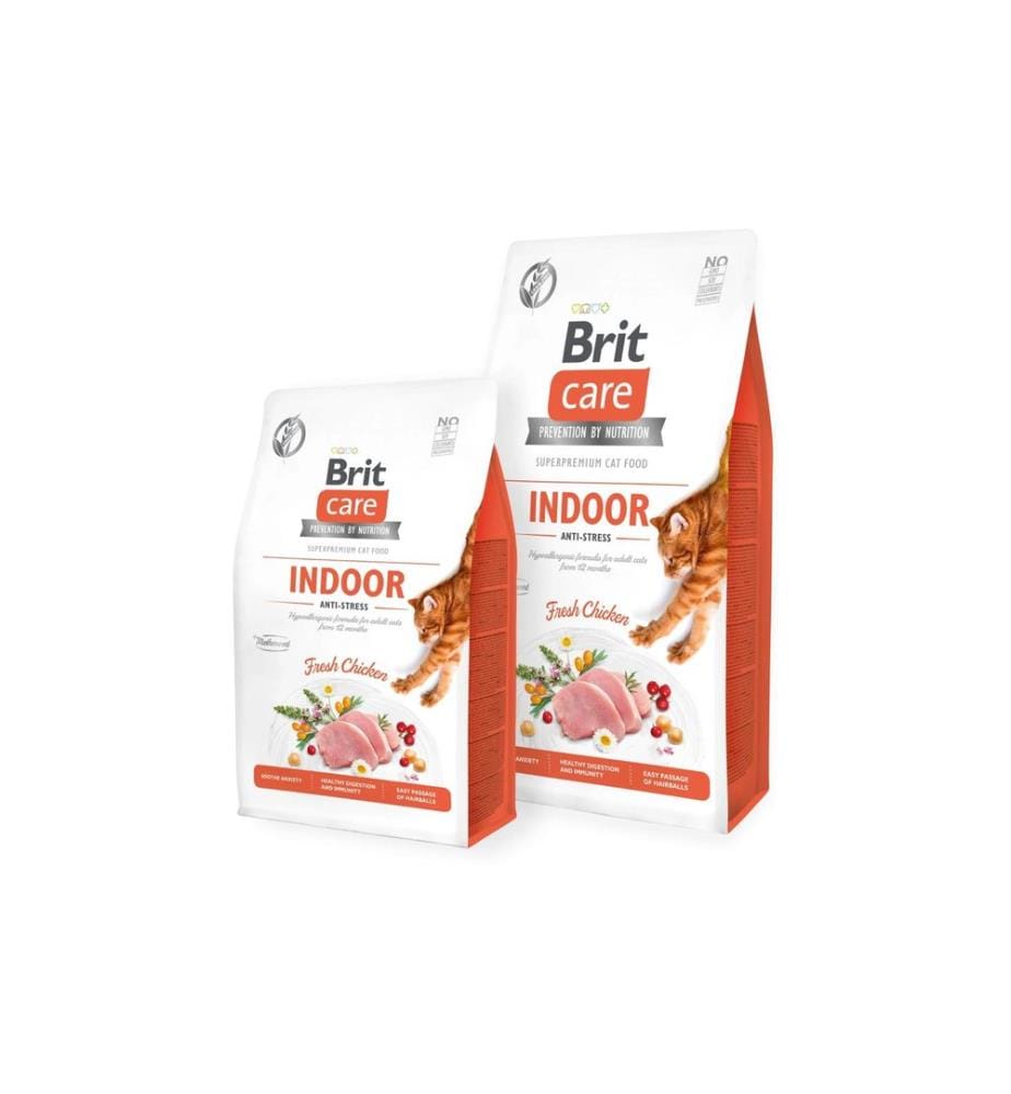 Brit - Alimentation sèche Grain-Free Indoor, 2 kg