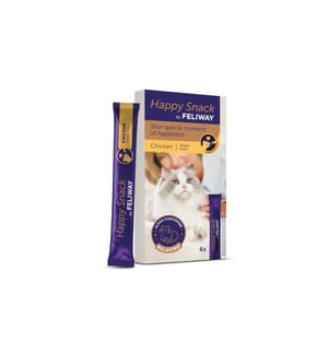 FELIWAY - Katzen-Snack Happy Snack Huhn, 6 x 15g