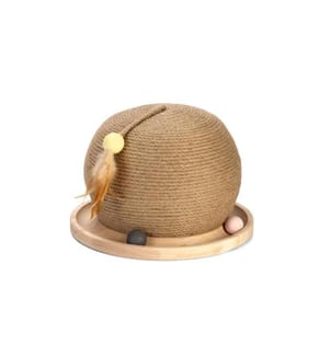DESIGNED BY LOTTE - Balle à gratter + jeu 29,5 x 29,5 x 22 cm, marron