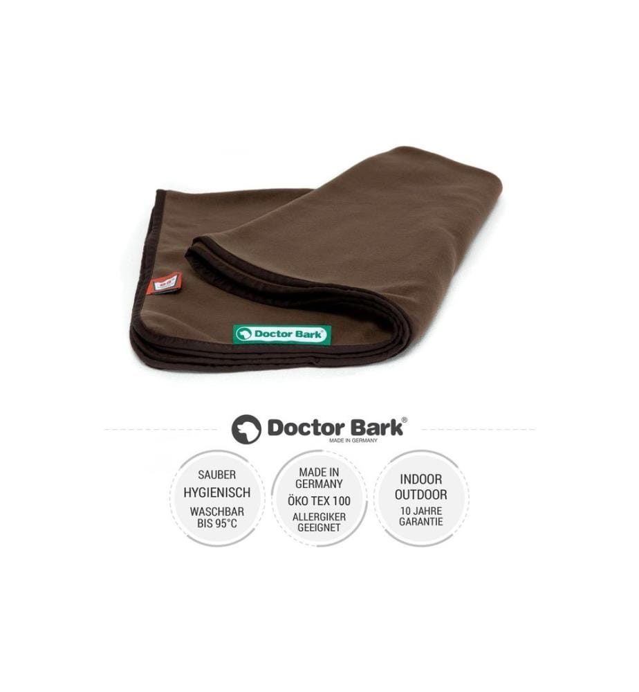 DOCTOR BARK - Couverture pour chien Fleece M Marron, 100 x 70 cm