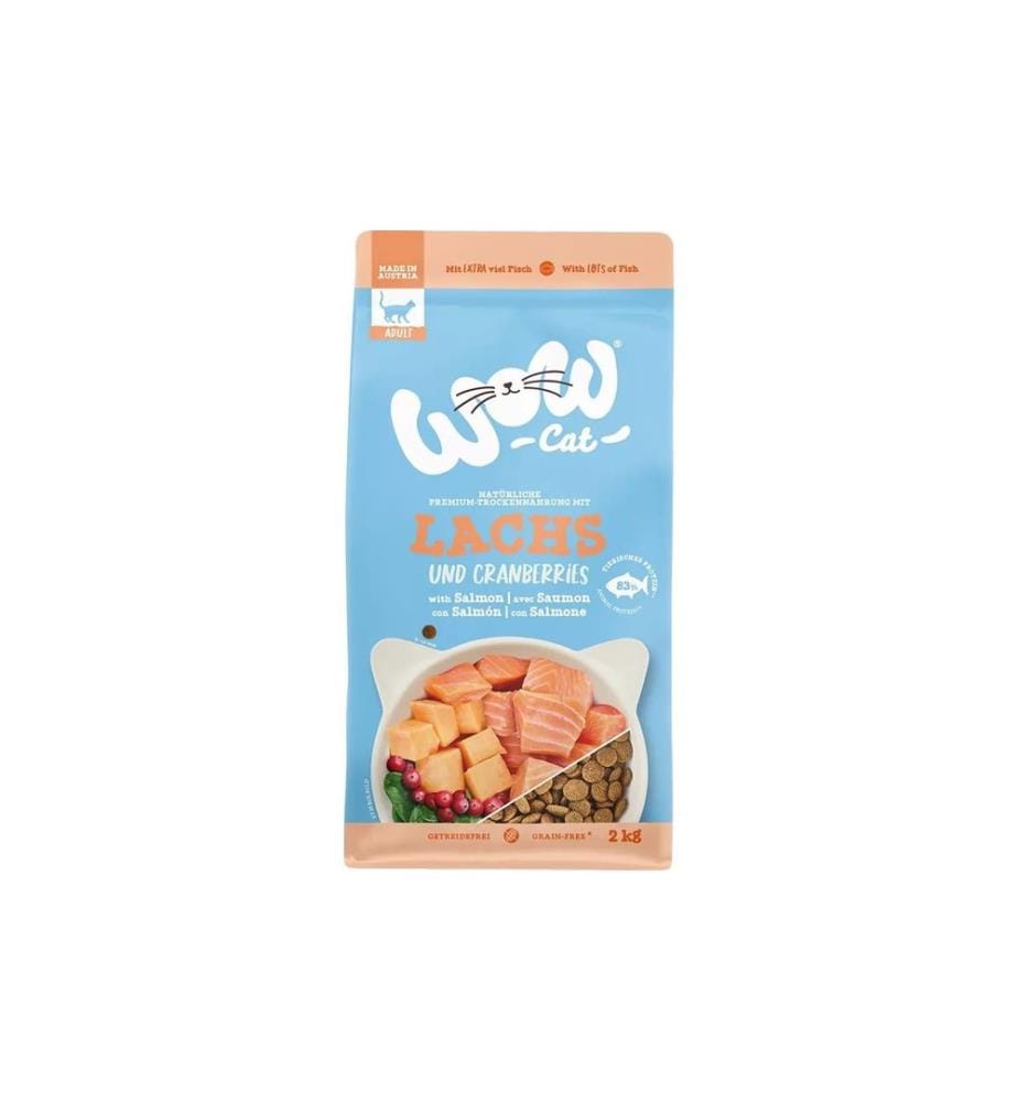 WOW - Cat croquettes Adult saumon, 2 kg