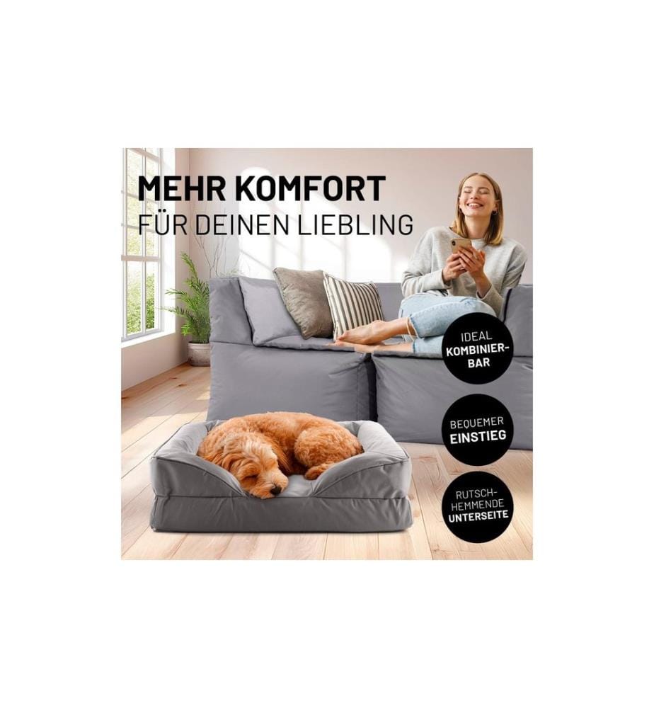 Lumaland - Lit pour chien In-& Outdoor S Gris