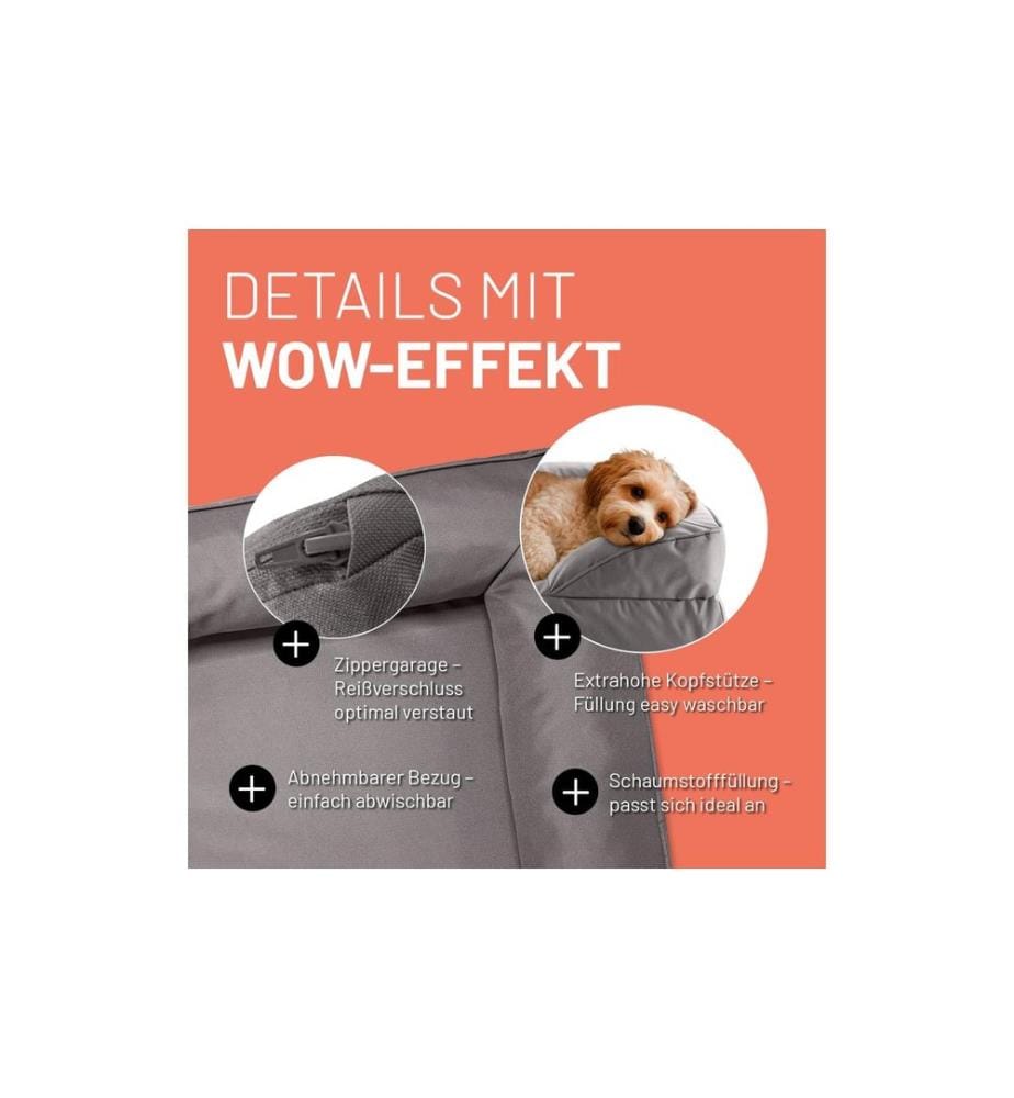 Lumaland - Lit pour chien In-& Outdoor S Gris