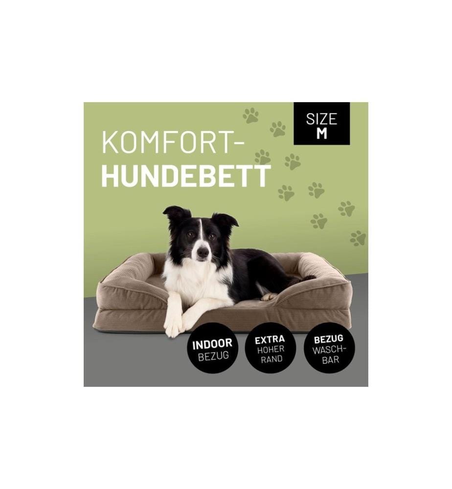 Lumaland - Lit pour chien Indoor Cord M Marron clair