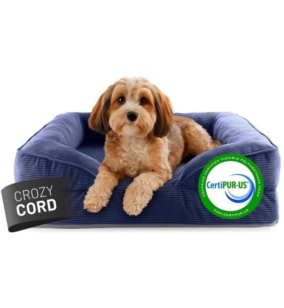 Lumaland - Lit pour chien Indoor Cord S Bleu foncé