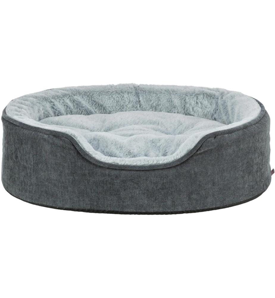 TRIXIE - Lit Vital Lino Soft Ovale, gris, 60 x 45 cm