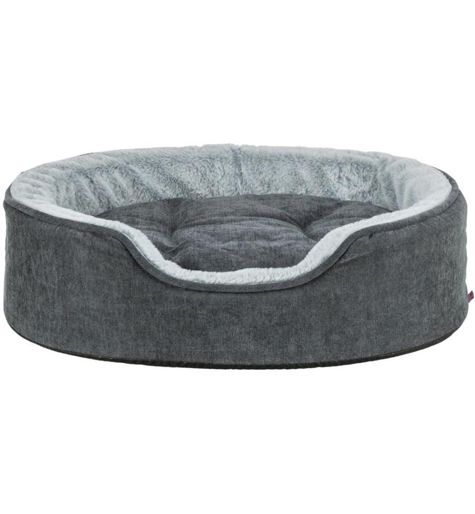 TRIXIE - Lit Vital Lino Soft Ovale, gris, 60 x 45 cm