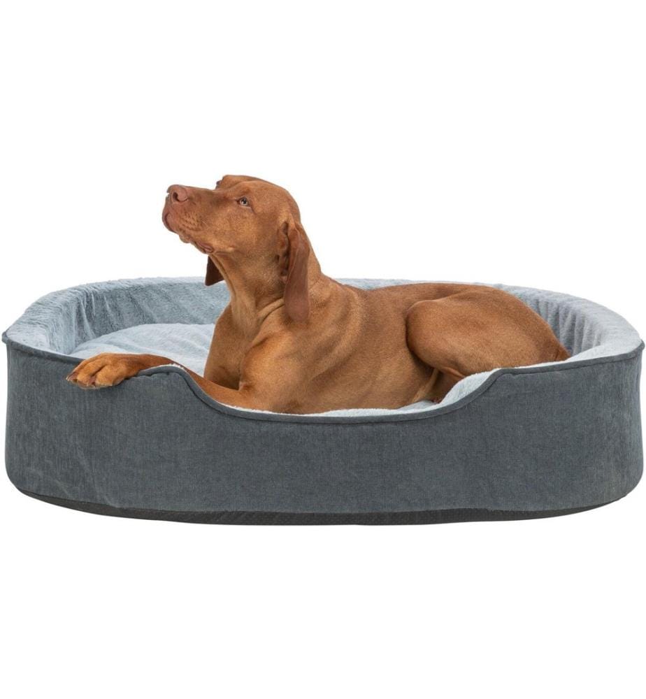 TRIXIE - Lit Vital Lino Soft Ovale, gris, 60 x 45 cm